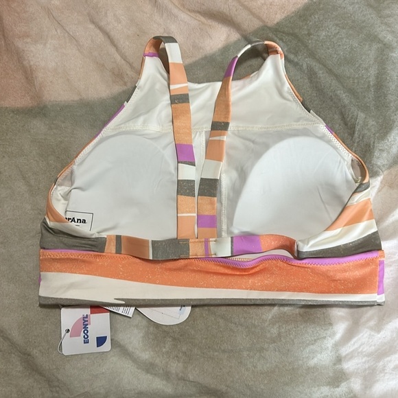 Colorful Striped Swim Top - Picture 3 of 3